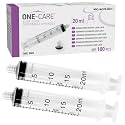 ONE-CARE Luer-Lock Syringe, 20 mL, 100 Count, Blister-Packed