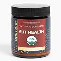 One Farm Superfood Powder Gut Health, Organic Gut Soothing Blend and Prebiotic Blend, Non-GMO, Prebiotics with Bone Broth, Turkey Tail Mushroom, Slippery Elm, and Marshmallow Root for GI Health