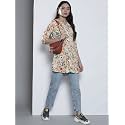 One femme Women39s Pleated Printed Tunic Shirt