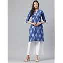 One femme Women Ikat Printed Kurta