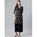One femme Women Ikat Printed Kurta