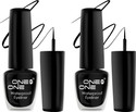 One on One Waterproof Eyeliner, Set of 2 | Long lasting Eyeliner, Smudge Proof Eye Makeup 10 ml (Black and Black)