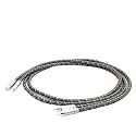 One Pair A52 6N OFC Copper Silver Plated interconnct Cable with Silver Plated connetor Plug(3m)