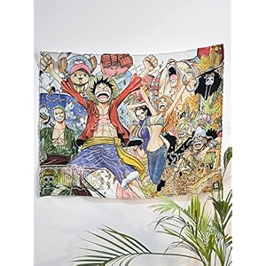 anime inspired flag mini tapestry gear five printed anime theme backdrop for wall hanging home decor bedroom 355 x 275 in
