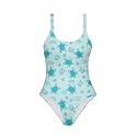 One Piece Bathing Suit for Teen Girls Comfy Crewneck Backless Bathing Suit