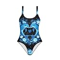 One Piece Bathing Suit for Teen Girls Comfy Crewneck Backless Bathing Suit