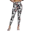 ONE SKY High-Waisted Printed Leggings for Women | Stylish Comfortable &amp; Stretchy Yoga Pants with Fashionable Graphic Patterns | Opaque, Athletic &amp; Seamless Gym Leggings