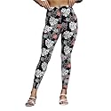 ONE SKY High-Waisted Printed Leggings for Women | Stylish Comfortable &amp; Stretchy Yoga Pants with Fashionable Graphic Patterns | Opaque, Athletic &amp; Seamless Gym Leggings