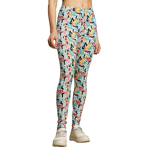 one sky high-waisted printed leggings for women  stylish comfortable amp stretchy yoga pants with fashionable graphic patterns  opaque athletic amp seamless gym leggings