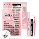 One V Salon DIY Individual Lash Extension Kit 4-Pack, Includes 154 Pc Miss Wispy Lash Clusters(Day to Night), Waterproof Lash Bond and Seal, Eyelash Applicator Tool and Lash Extension Remover