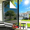 One Way Privacy Window Film Sun Heat Blocking, 17.5" x 78.74"