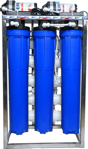 one 7 50 lph commercial water purifier plant stainless steel with tds adjuster 50 l ro  uf water purifier blue