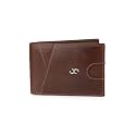 ONE8 by Virat Kohli Premium Leather Lightweight Credit Card Holder Wallet with RFID Blocking Lining for Men| Perfect for Gifting Purposes - Brown
