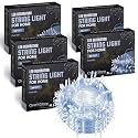 One94Store LED Pixel Series String Light, 36 Feet Long 360 Degree LED Bulb Light Series Copper Led Pixel String Light for Home Diwali, Christmas Decoration (Pack of 5, Blue)