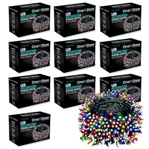 one94store led pixel string light pack of 10  36 ft copper wire fairy lights bright multicolor decorative lights for diwali decoration home dcor pooja festival christmas wedding amp party