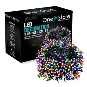 one94store led pixel string light pack of 1  36 ft copper wire fairy lights bright multicolor decorative lights for diwali decoration home dcor pooja festival christmas wedding amp party