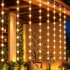 One94Store Ball Curtain Fairy Lights 80 LED