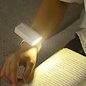 One94Store Mini Wrist Book Light – USB Rechargeable LED Study Lamp with 3 Light Modes, Clip-On &amp; Portable, Eye-Friendly Reading Light for Students &amp; Night Readers (White)