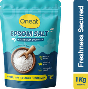 oneat epsom bath salt crystals for relaxation muscle relief  foot soak