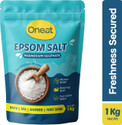 ONEAT Epsom Bath Salt Crystals For Relaxation, Muscle Relief & Foot Soak