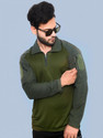 ONEBIT Military Camouflage Men Polo Neck Dark