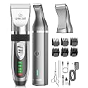 oneisall 2 in 1 Pet Cat & Dog Grooming Kit - Quiet Cordless Dog Clippers & Paw Trimmer for Grooming Pet Hair
