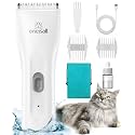 oneisall Pet Clipper for Cat Matted Hair, Pet Shaver for Cats Quiet Pet Hair Clippers Cordless Cat Clippers for Matted Hair Cat Clippers for Long Hair(Standard Blade)