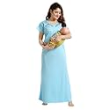Onekbhalo Women39s- Full Sleeves-Feeding- Nursing- Maternity NightyMaxiGownNightdressNightwear-