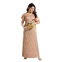 Onekbhalo Women39s- Full Sleeves-Feeding- Nursing- Maternity NightyMaxiGownNightdressNightwear-