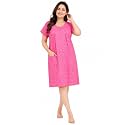 Onekbhalo Women Cotton Night Dress Printed Culf