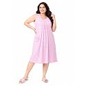 Onekbhalo Women Cotton Night Dress Printed Culf