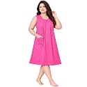 Onekbhalo Women Cotton Night Dress Printed Culf