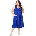 Onekbhalo Women Cotton Night Dress Printed Culf