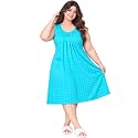 Onekbhalo Women Cotton Night Dress Printed Culf