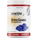 Onelife Hypercharge Pre Workout Supplement for Men & Women | Powered with Citrulline, Beta-Alanine, Taurine, Caffeine & Arginine for Performance & Endurance I Blue Raspberry 300g I 30 Servings