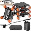 ONEON Heavy Duty Furniture Movers with Wheels &amp;Lifter(10 Dual Wh Parked_XL)