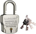 onepro Luxury Rakshak Round Push Padlock 62mm 4 Keys, 9 Steel Levers Double Locking Padlock