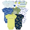 Onesies Brand Baby Boys' 8-pack Short Sleeve Mix &amp; Match Bodysuits