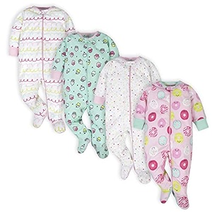ONESIES Brand Baby Boys Sleepers 4-Pack Footies