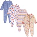 ONESIES Brand Baby Boys Sleepers 4-Pack Footies