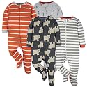 ONESIES Brand Baby Boys Sleepers 4-Pack Footies