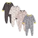 ONESIES Brand Baby Boys Sleepers 4-Pack Footies
