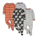 ONESIES Brand Baby Boys Sleepers 4-Pack Footies