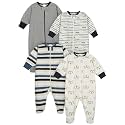ONESIES Brand Baby Boys Sleepers 4-Pack Footies