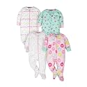 ONESIES Brand Baby Boys Sleepers 4-Pack Footies