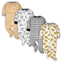 ONESIES Brand Baby Boys Sleepers 4-Pack Footies