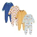 ONESIES Brand Baby Boys Sleepers 4-Pack Footies