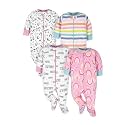 ONESIES Brand Baby Boys Sleepers 4-Pack Footies