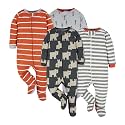 ONESIES Brand Baby Boys Sleepers 4-Pack Footies