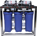 OneTech 25 LPH Commercial Ro Water Purifier Plant Double Purification Stainless Steel With Tds Adjuster {25 Litre} Blue Tap Mount Water Filter